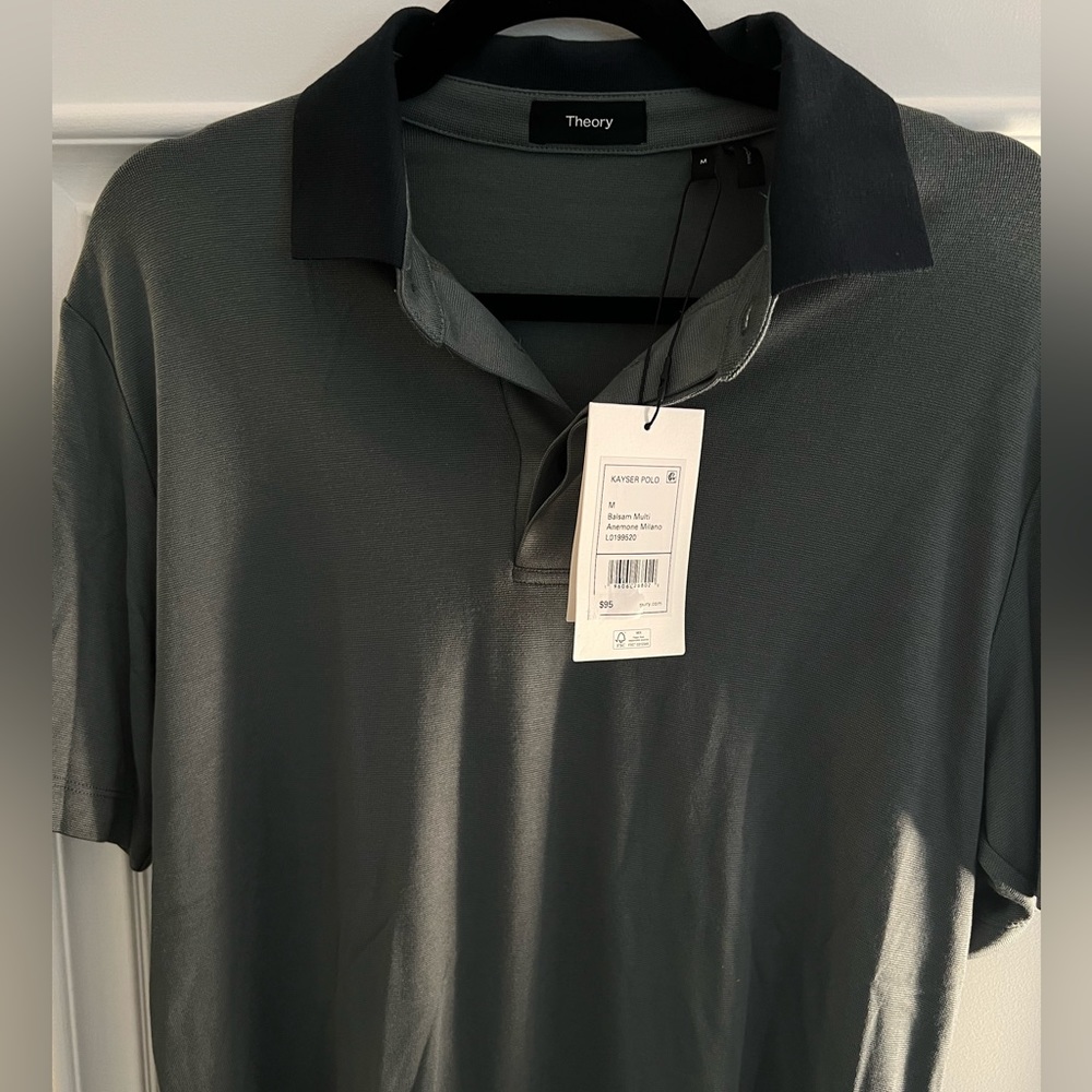 Theory NWT kayser polo size medium